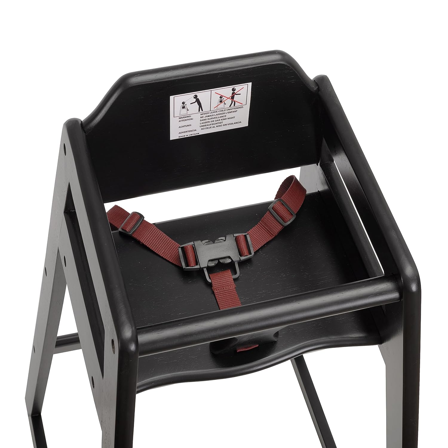 Stager Direct, Seating Ready-to-Assemble Restaurant Wood Bar Height High Chair, Baby Highchairs