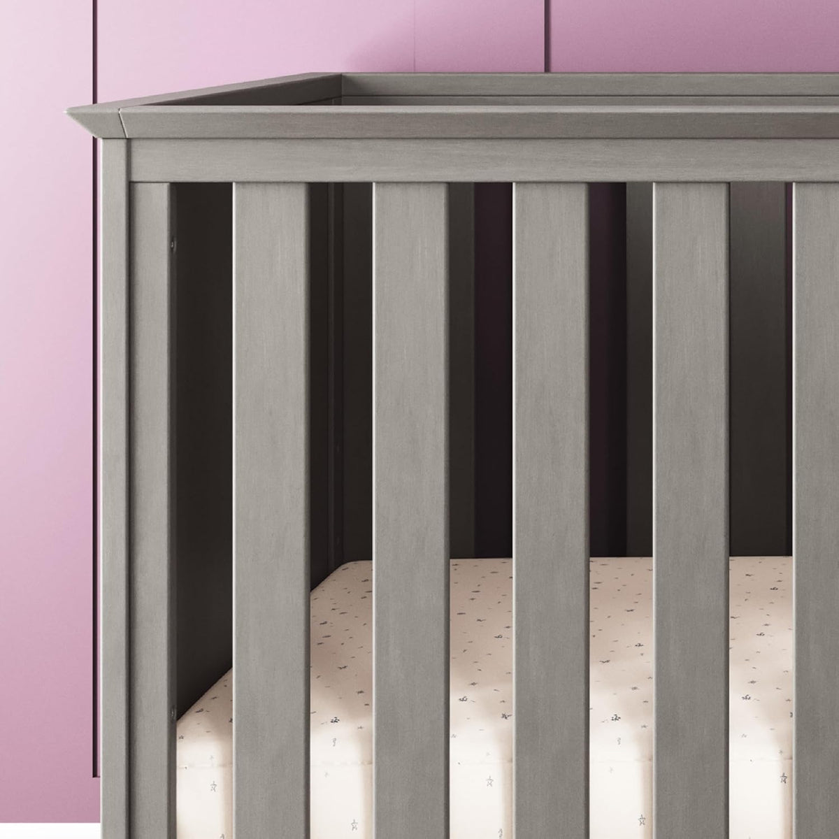 Child Craft Atwood 3-in-1 Convertible Crib, Baby Crib Converts to Day Bed, Toddler Bed, 3