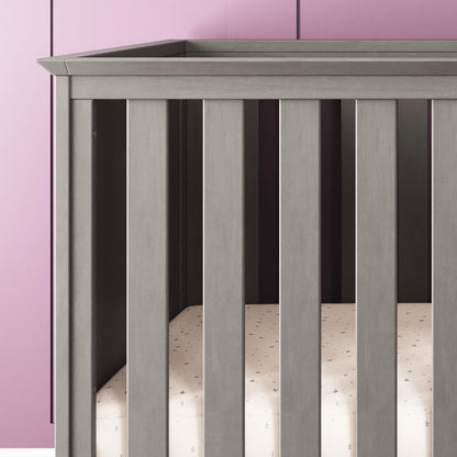 Child Craft Atwood 3-in-1 Convertible Crib, Baby Crib Converts to Day Bed, Toddler Bed, 3