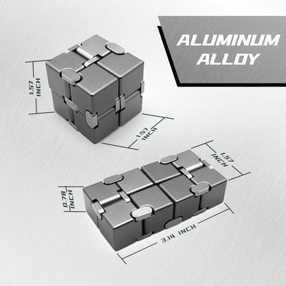 Metal Fidget Toys, Infinity Cube Fidget Toys, Fidgets Blocks for Kids Adults Teens, Handheld Toys