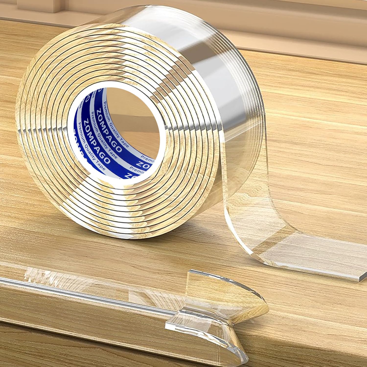 Clear Soft Corner Protectors for Furniture Strip,1.8in x13FT,Sharp Edge & Table Bumper,Window
