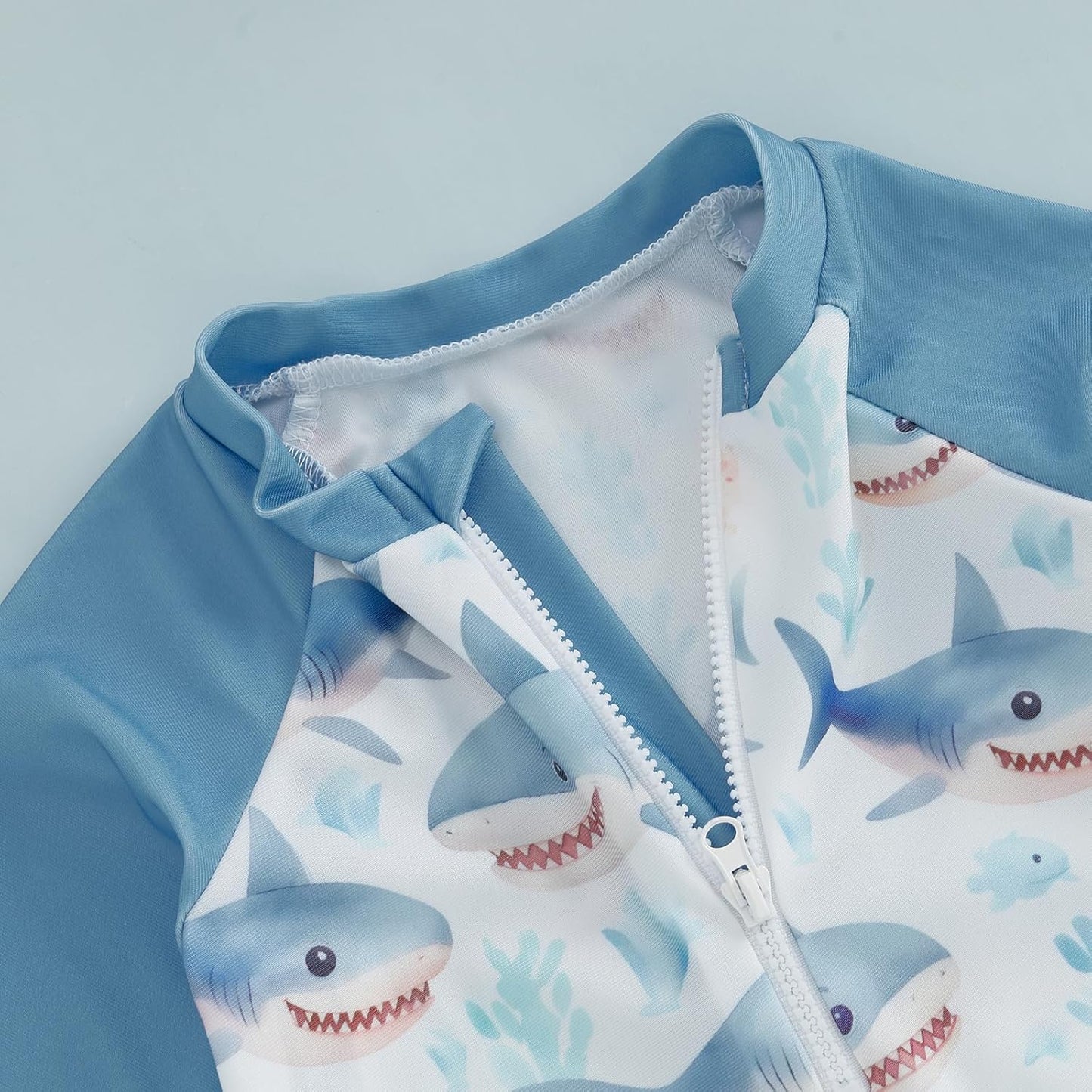 Hnyenmcko Baby/Toddler Boy Rash Guard Swimsuit Long Sleeve One Piece Zipper Swimwear Sunsuit Infant