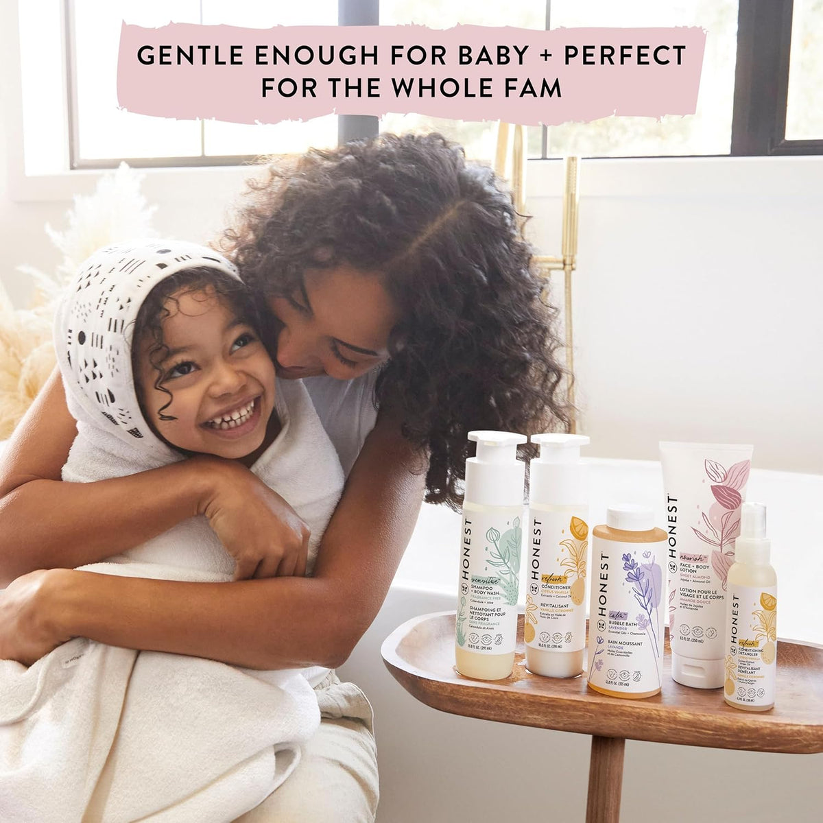 The Honest Company Silicone-Free Conditioner | Gentle for Baby | Naturally Derived, Tear-free