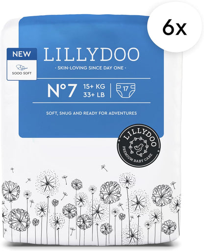 Baby Diapers - Size 7 (33+ lbs), Monthly Supply (102 Count), Leak Protection, Skin-Friendly