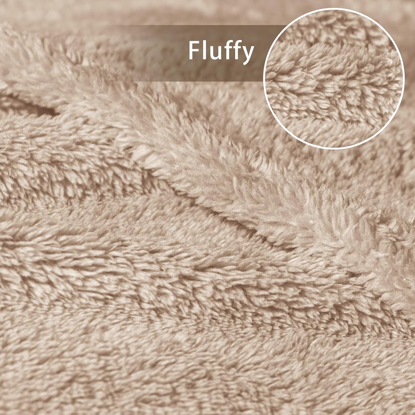 Exclusivo Mezcla Soft Fleece Throw Blanket for Couch, Super Soft Velvet Plush Bed Blanket, Fuzzy