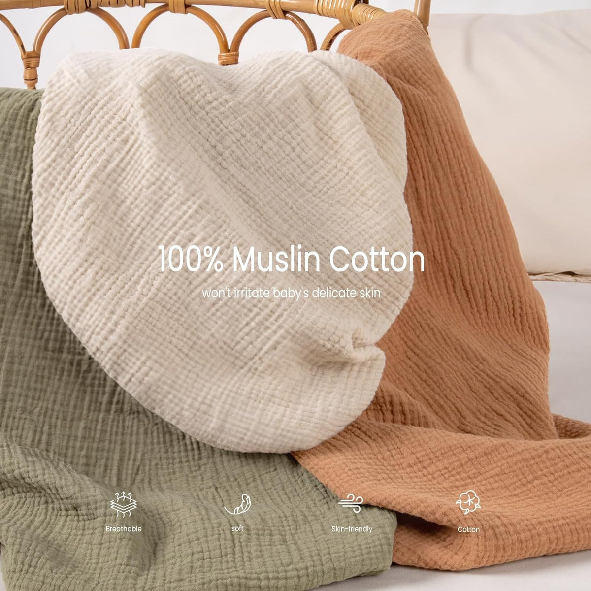 lulumoon Baby Changing Pad Cover: Muslin Diaper Changing Table Pad Cover - Changing Pad Sheets for