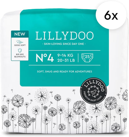 Baby Diapers - Size 4 (20-31 lbs), Monthly Supply (150 Count), Leak Protection, Skin-Friendly