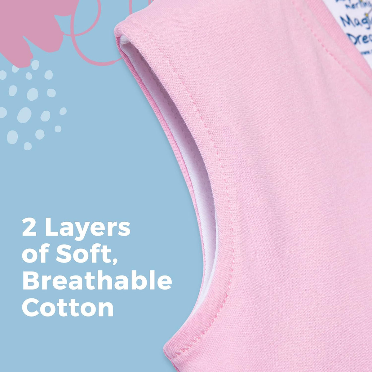 Magic Sleepsuit Baby Merlin's Cotton Baby Swaddle Transition Product - Soft and Cozy Design, Double