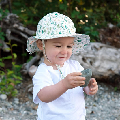 JAN & JUL Adjustable Cotton Floppy Sun Hat with 50+ UPF Protection for Boys