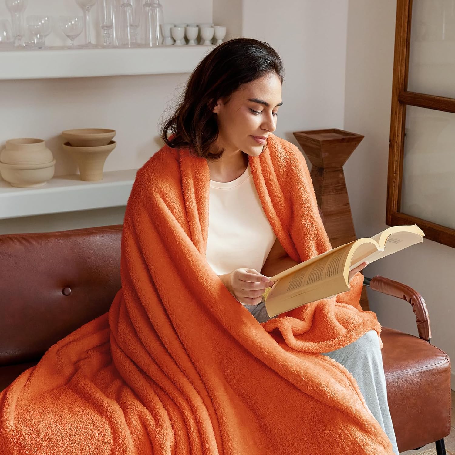 Exclusivo Mezcla Twin Size Flannel Fleece Blanket, Super Soft Velvet Plush Bed Blanket, Fuzzy Cozy