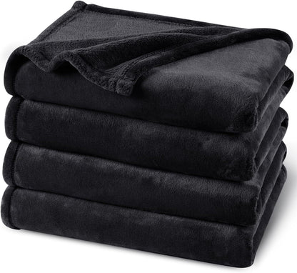 PHF Ultra Soft Fleece Blanket King Size, No Shed No Pilling Luxury Plush Cozy 300GSM Lightweight