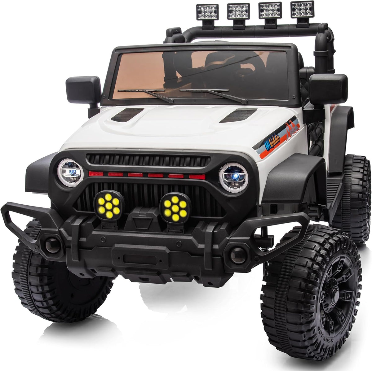 4WD Kids Ride on Car Truck, 12V 7Ah Kids Electric Vehicles Car Ride on Toy for Toddlers 3-5 with