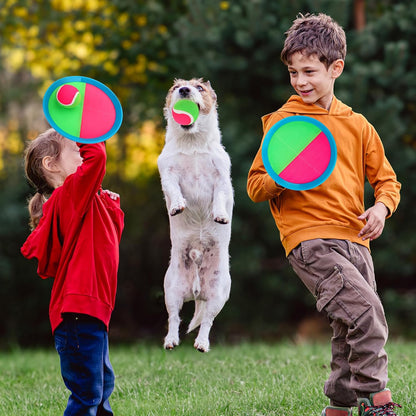 EVERICH Upgraded Toss and Catch Ball Game Set - Indoor and Outdoor Games for Kids 3-12, Beach Sand
