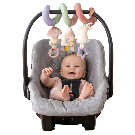 Itzy Ritzy Spiral Car Seat & Stroller Activity Toy - Stroller & Car Seat Toys for Ages 0 Months and