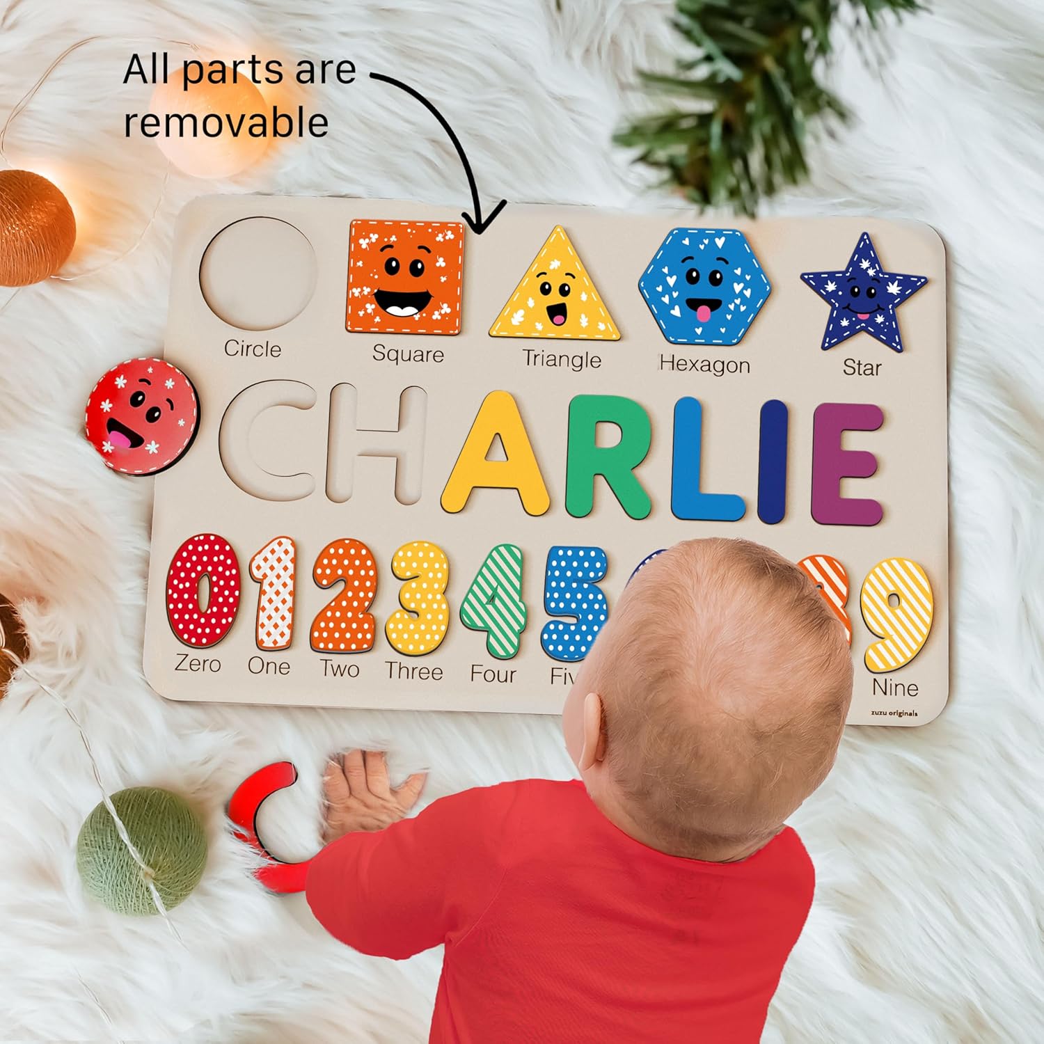 Puzzles for Toddlers Boy and Girl, Personalized Name Puzzle, 12 Month Toy, Gifts for 0 1 2 3 Years