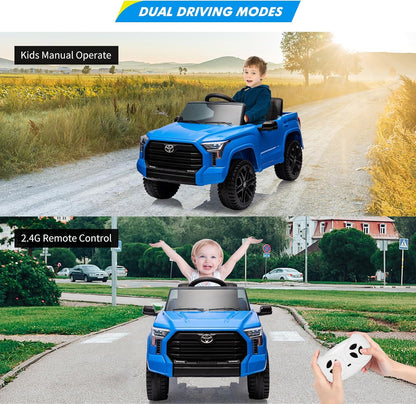 Electric Car for Kids, Licensed Toyota Tundra 12V Electric Truck, Off-Road Kids Pickup Car