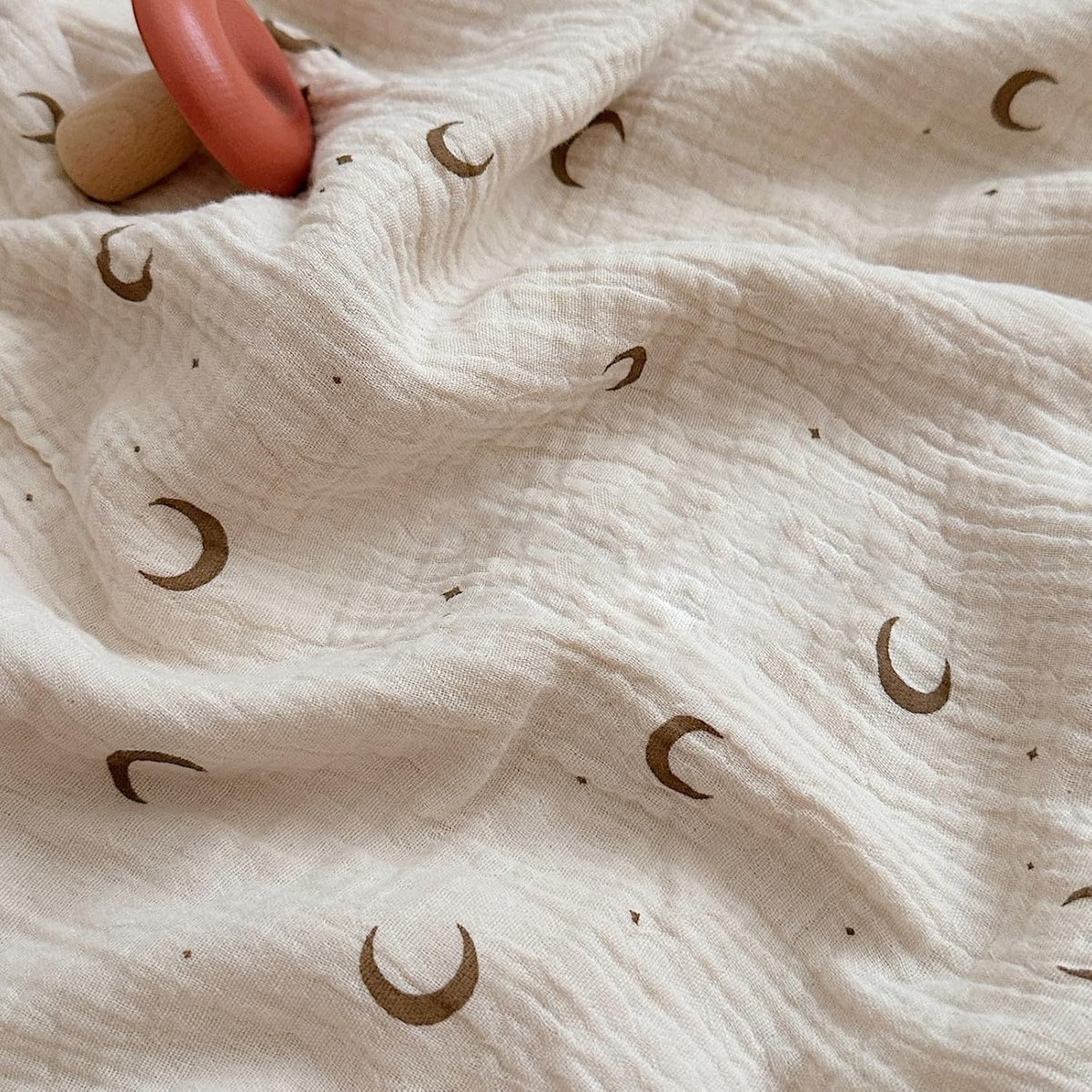 BuLuTu Muslin Toddler Pillowcases Girls Boys,Soft Breathable Cotton Kids Pillow Cover, Moon Star