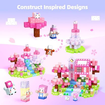 GobiDex 200PCS Magnetic Blocks Kid Building Toys for 3+ Years Old Girls, Upgraded STEM Sensory