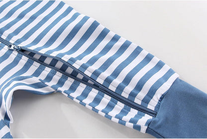 2 Pack Unisex Baby Short Sleeve Rompers 2 Way Zipper New Born One-Piece Jumpsuits 0-24Months Infant