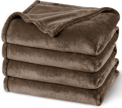 PHF Ultra Soft Fleece Blanket King Size, No Shed No Pilling Luxury Plush Cozy 300GSM Lightweight