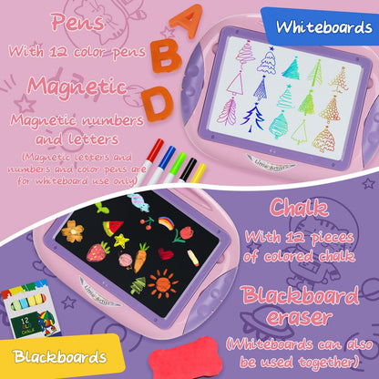 Cokzer Gift for 1-2 Year Old Girls, Toddler Girl Toys with Magnetic Letters and Numbers, Learning