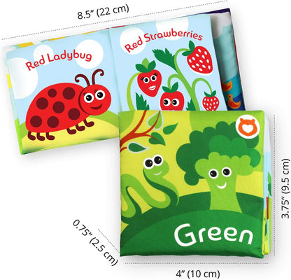 Cloth Books for Babies (Set of 9) - Color Recognition Series. Soft Books for Babies. Touch and Feel