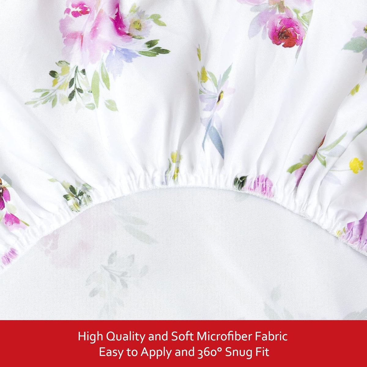 Crib Sheets Girls 4 Pack, Fitted Crib Sheets for Standard Size Crib and Toddler Mattresses, Soft