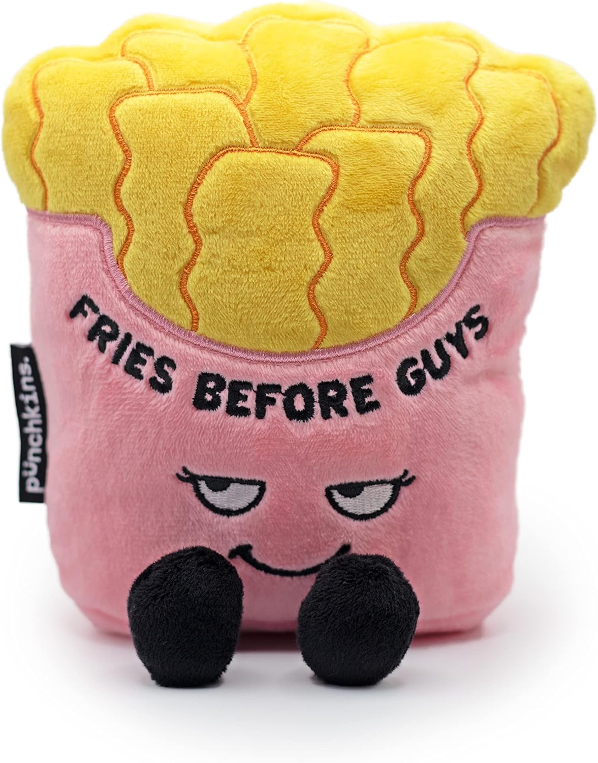 French Fries Foodie Plushie, Funny Pun Meme Gag Gift, White Elephant, Stocking Stuffer Present