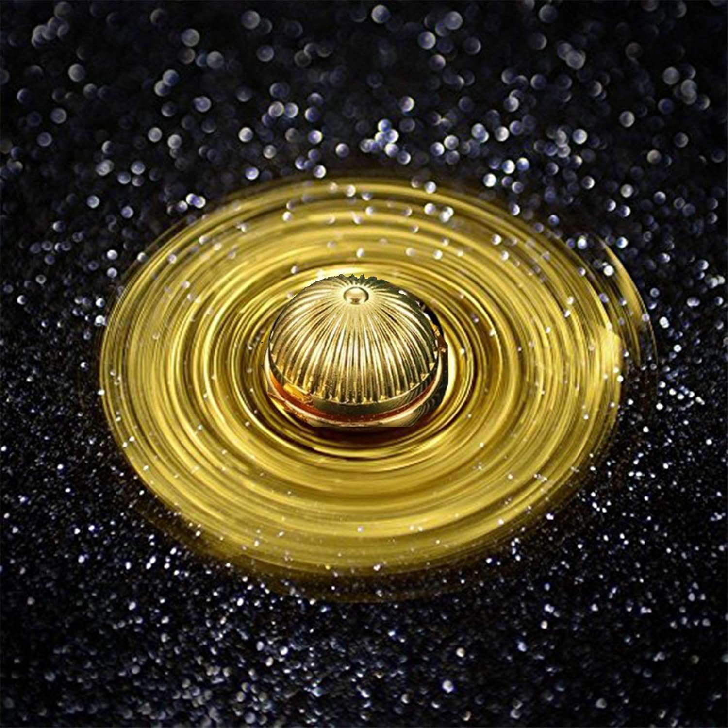 Gold Fidget Spinner Magic Orb Anxiety Toys Stress Relief Reducer Spin Fidgets Hand Bearing Tri