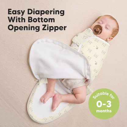 Baby Swaddle Sleep Sacks with Zipper - 3-Pack Swaddles for Newborns 0-3 Months, Infant, Baby Girls