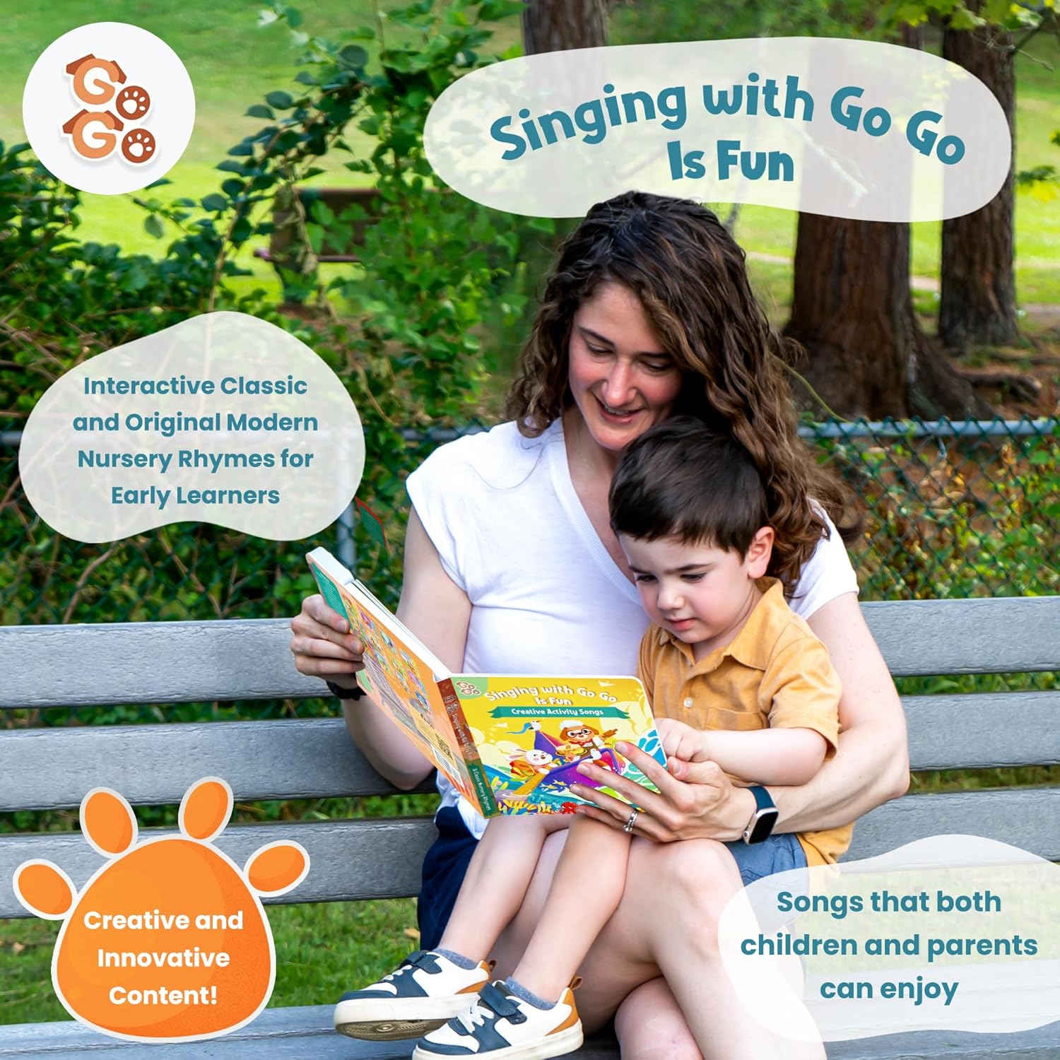 GO GO Creative Activity Nursery Rhymes: Nursery Rhyme Books, Sound Book, 10 Songs, Talking Books