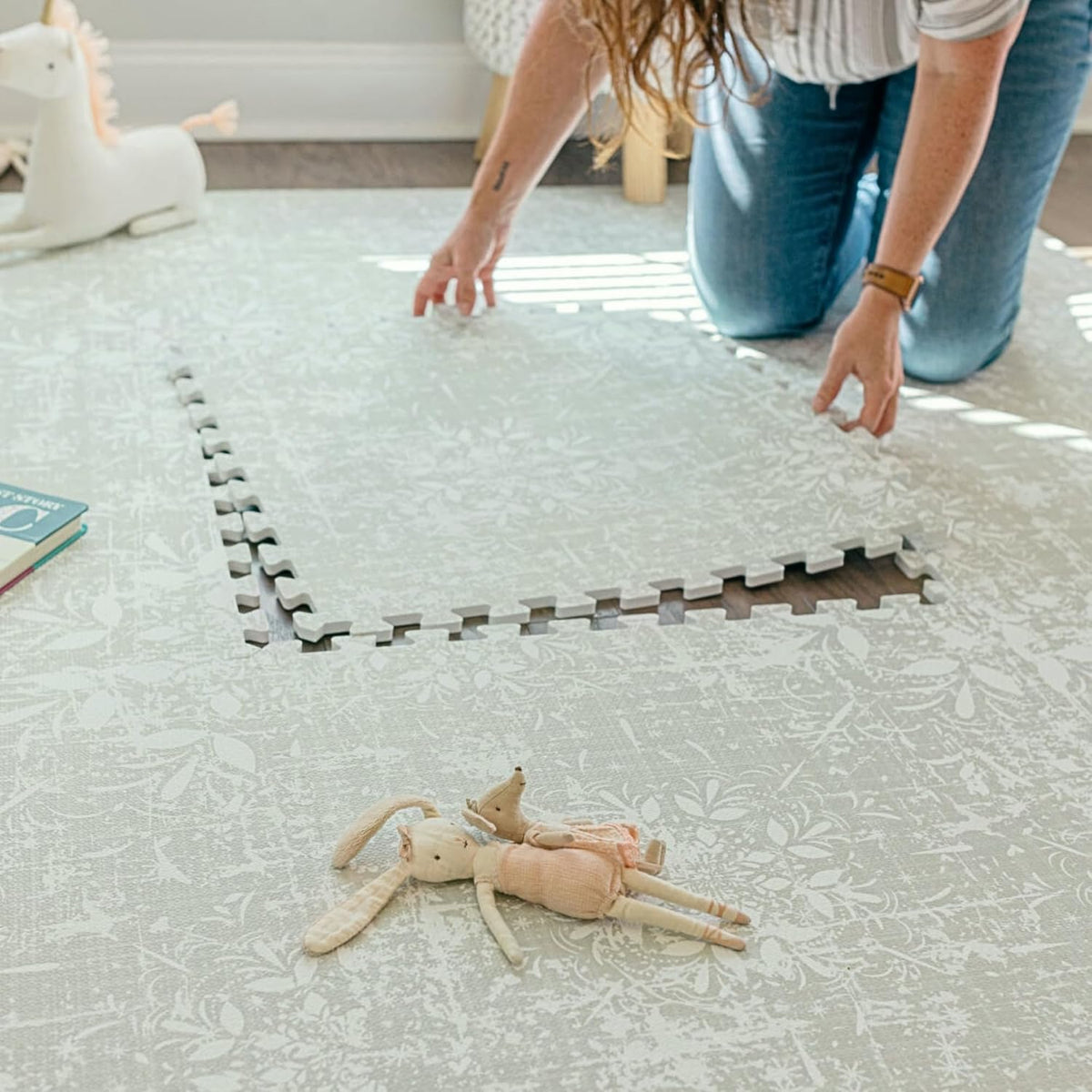Baby Play Mats for Floor - Eden (4x6ft) - Premium EVA Foam Play Mat for Babies & Toddlers - Perfect