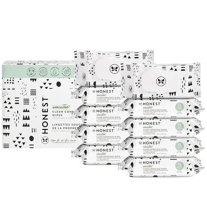 The Honest Company Clean Conscious Multi-Use Wipes | Hypoallergenic + Unscented for Sensitive Skin