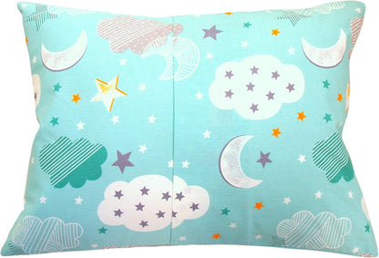 Toddler Pillow Case 13 x 18 - Star Pillow Case Cover Travel Size, Cotton Toddler Pillowcase Star