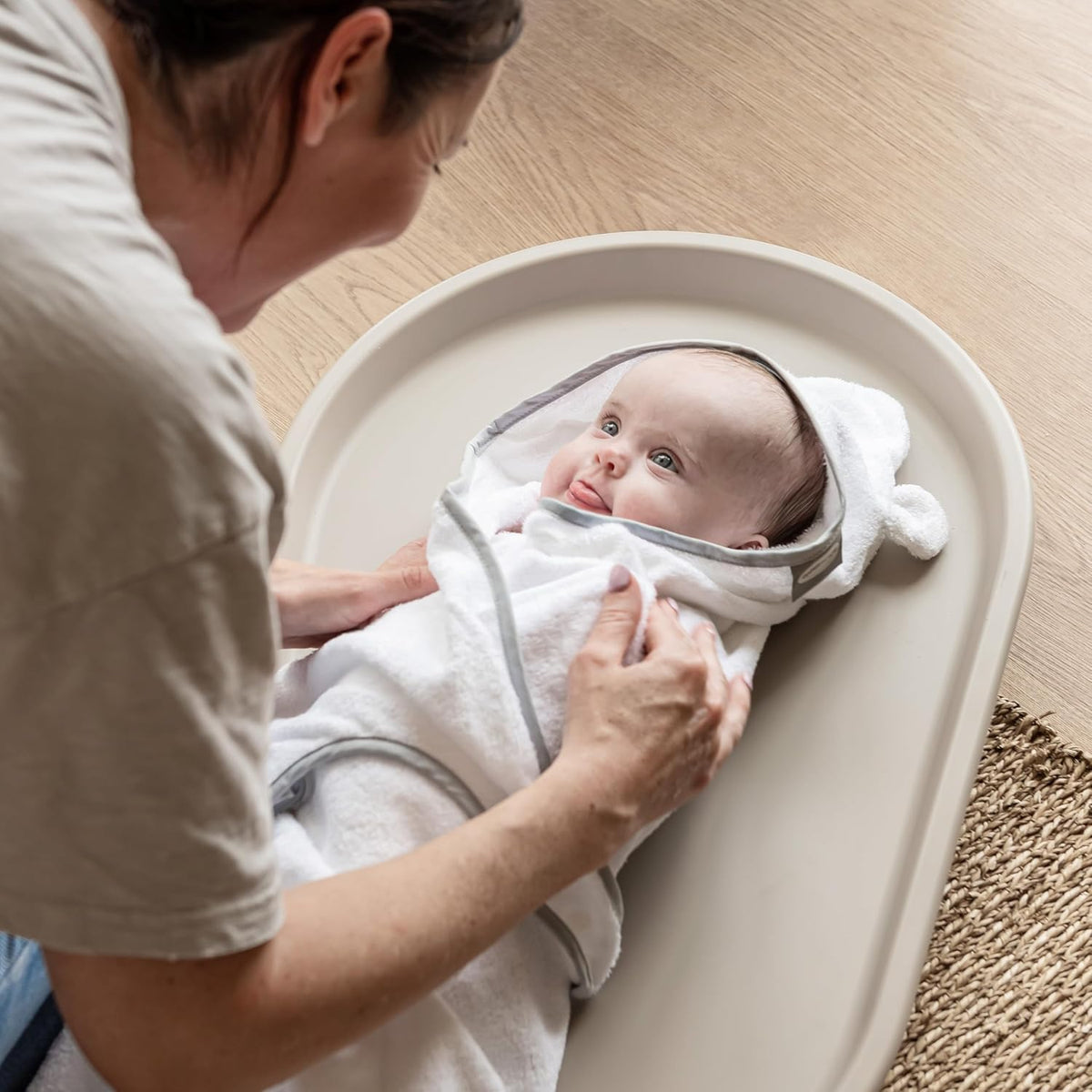 Squishy Changing Mat - Baby Changing Diaper Pad, Wipeable Easy-to-Clean Nappy Station