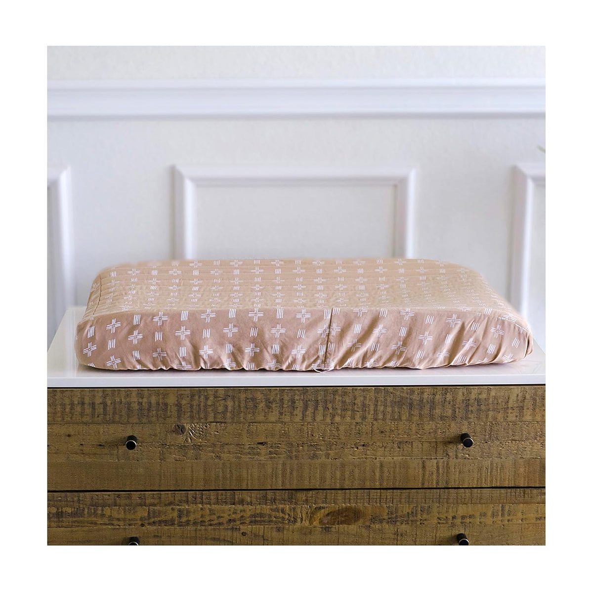 Crane Baby Stretchy Changing Pad Cover, Breathable Changing Pad Cover for Boys and Girls, Copper