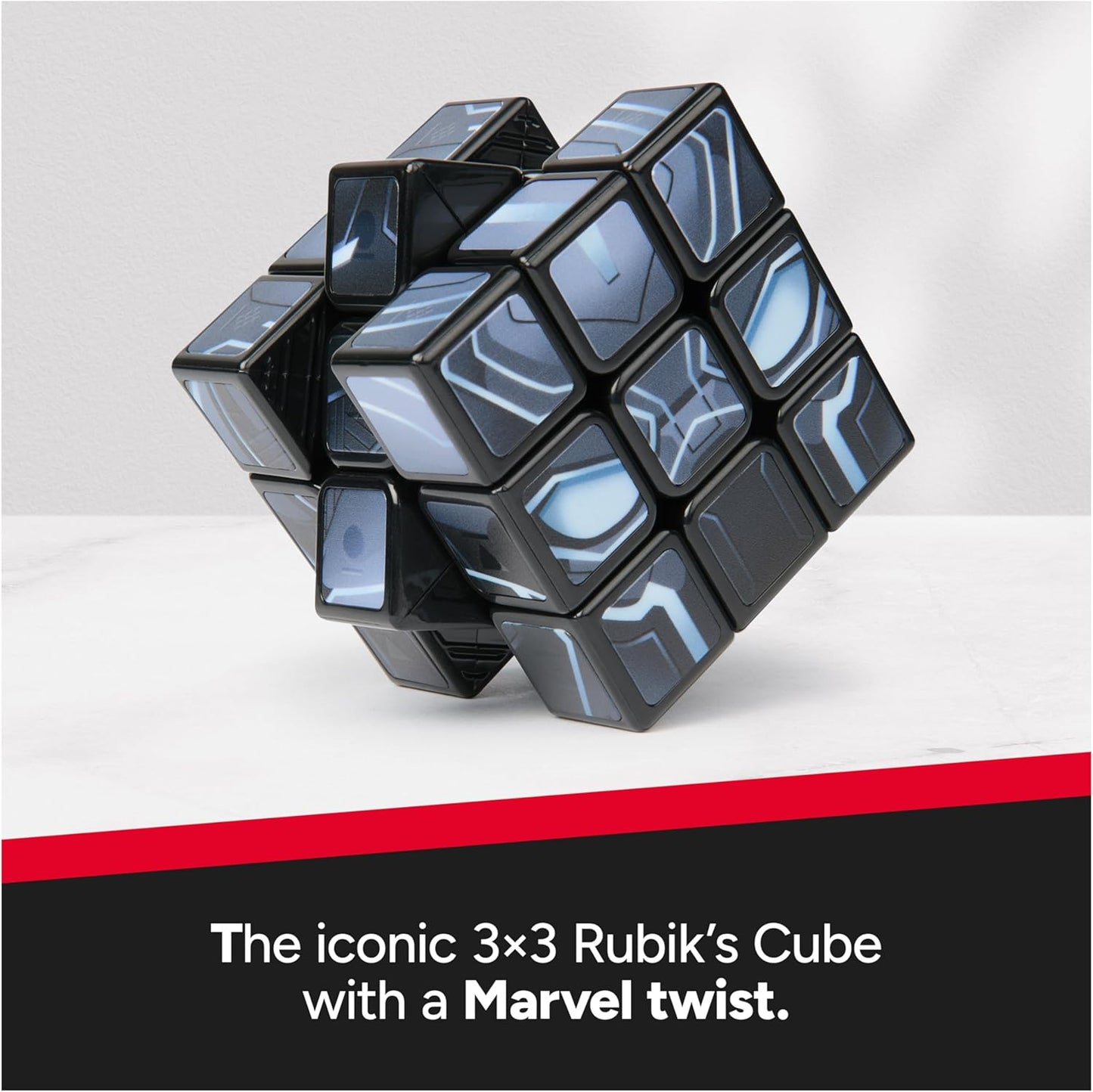 Rubik’s Cube Black Panther Cuber, Problem-Solving Challenging Brain Teaser Collectible Black