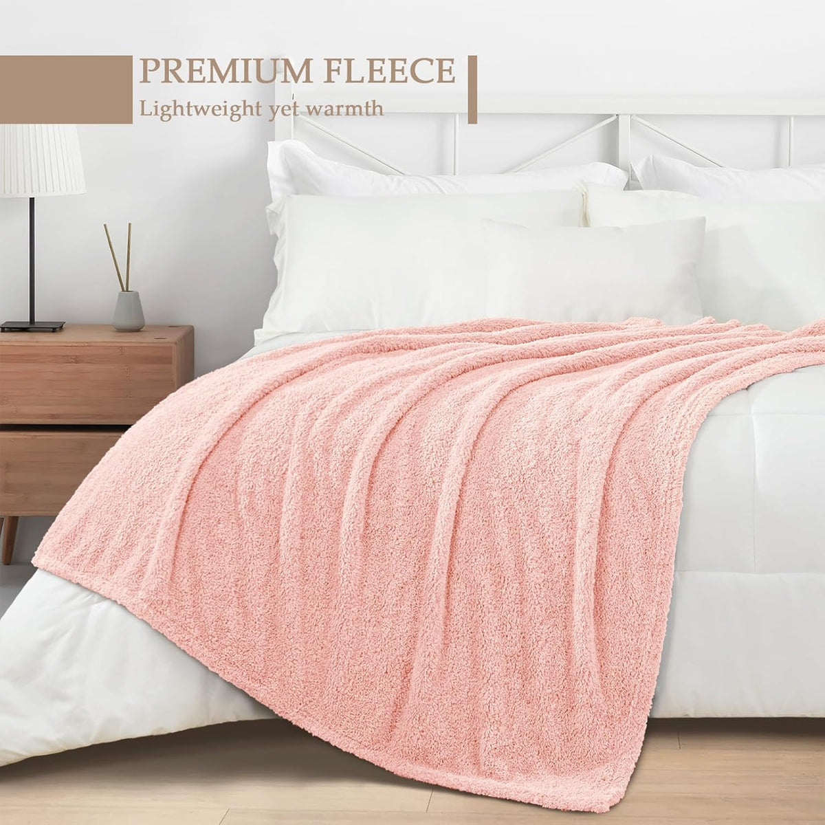 Exclusivo Mezcla Fleece Blanket for Couch, Soft and Cozy Queen Blankets for Women Men Girls Kids