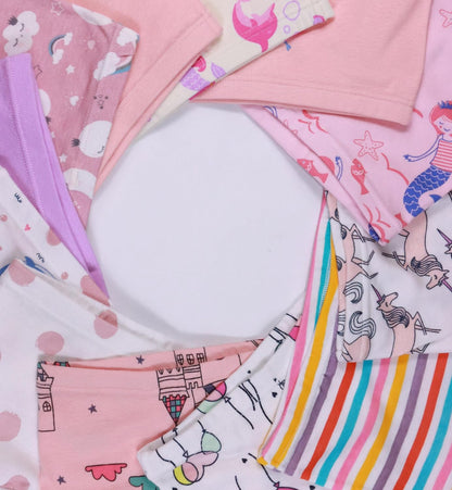 Sladatona Soft Girls Boyshort Panties Cotton Briefs Kids Underwear