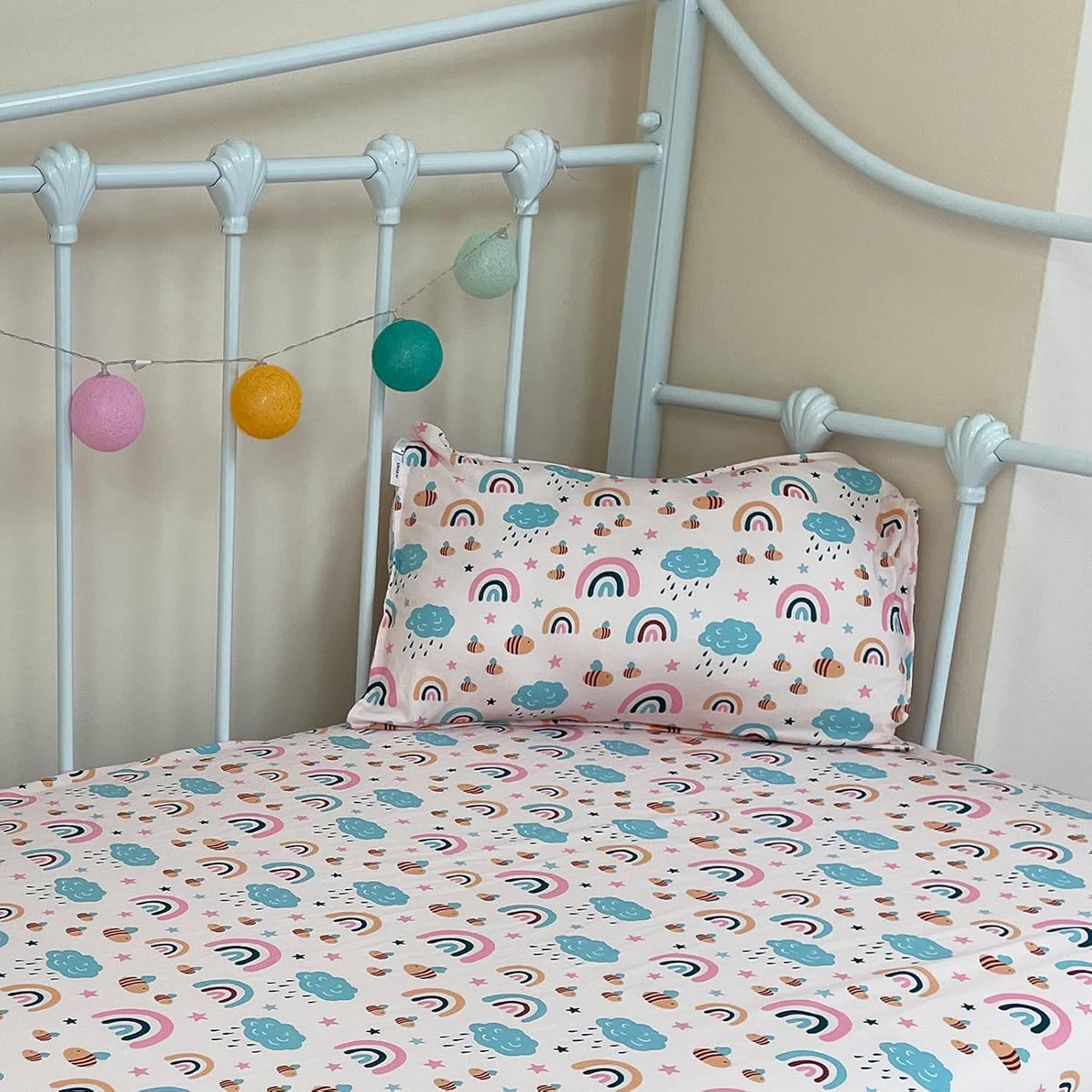 ALVABABY Toddler Pillowcases Stretchy Soft Kids Pillow Cover 2 Pack Fit 13"x 18" or 12"x19"