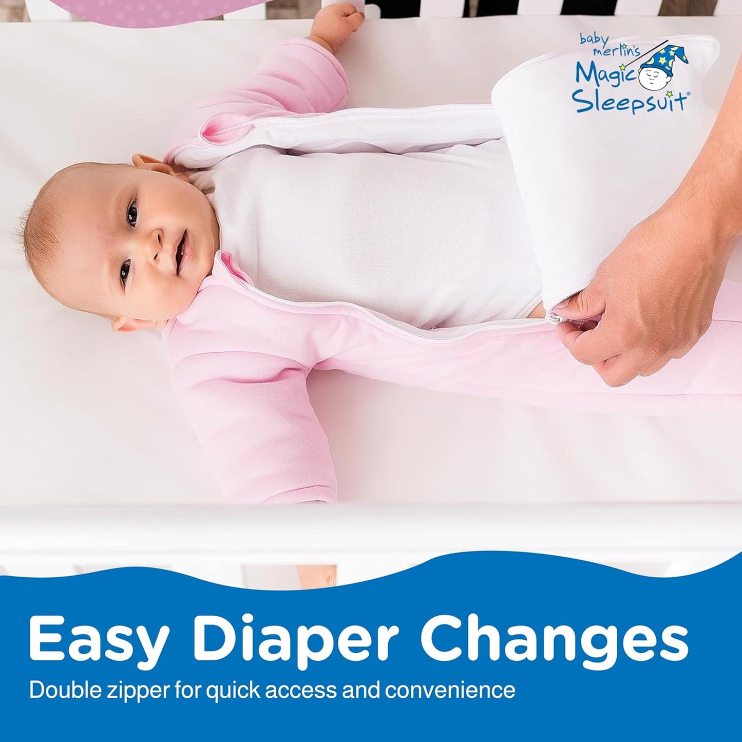 Magic Sleepsuit Baby Merlin's Cotton Baby Swaddle Transition Product - Soft and Breathable Design