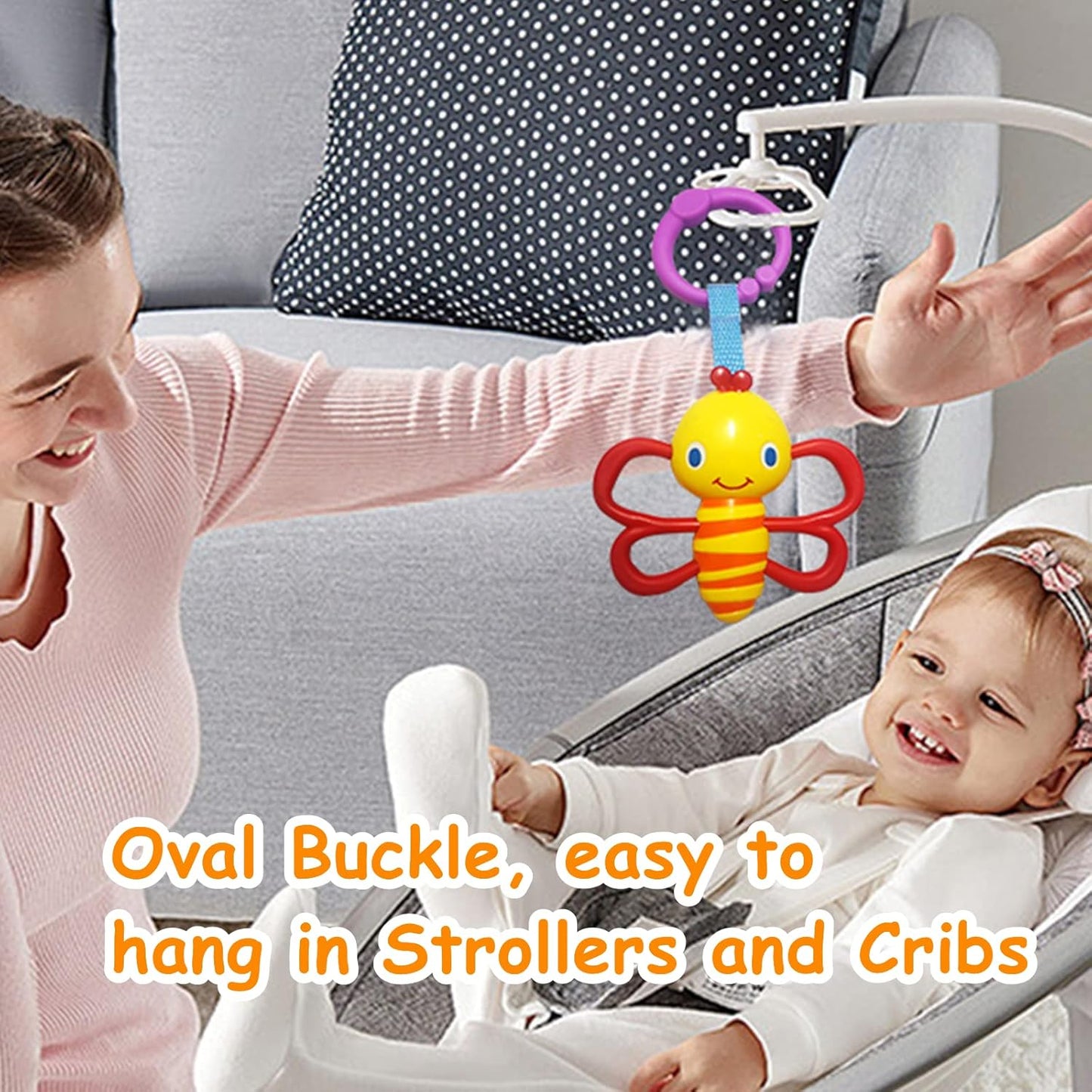 Baby Toys, Cartoon Animal Hanging Rattle Toys, Handbells Baby Rattles, Baby Bed Crib Car Seat