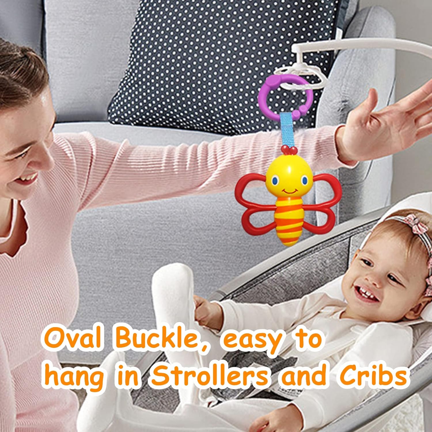 Baby Toys, Cartoon Animal Hanging Rattle Toys, Handbells Baby Rattles, Baby Bed Crib Car Seat