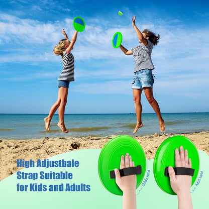 Toss and Catch Ball Set - Indoor Outdoor Toys for Kids Games - Outside Yard Pool Beach Toys for 3 4