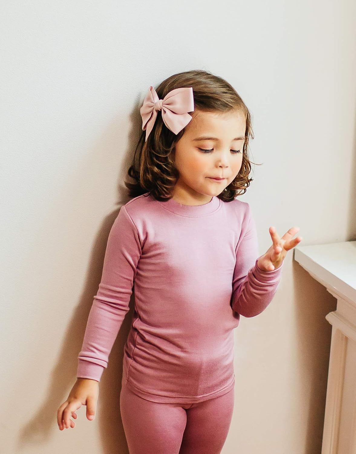 VAENAIT 6M-12Y Toddler Toddler Kids Toddler Girls Boys Soft Comfy Modal Tencel Solid Raglan