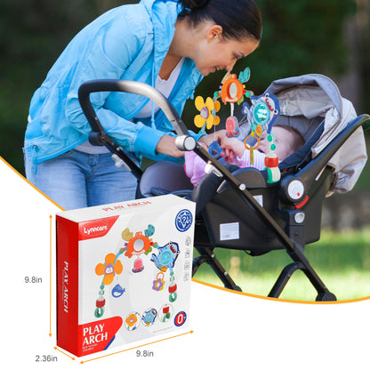 Baby Stroller Arch Toy,Adjustable Car Seat Toy with Sensory Activity toys