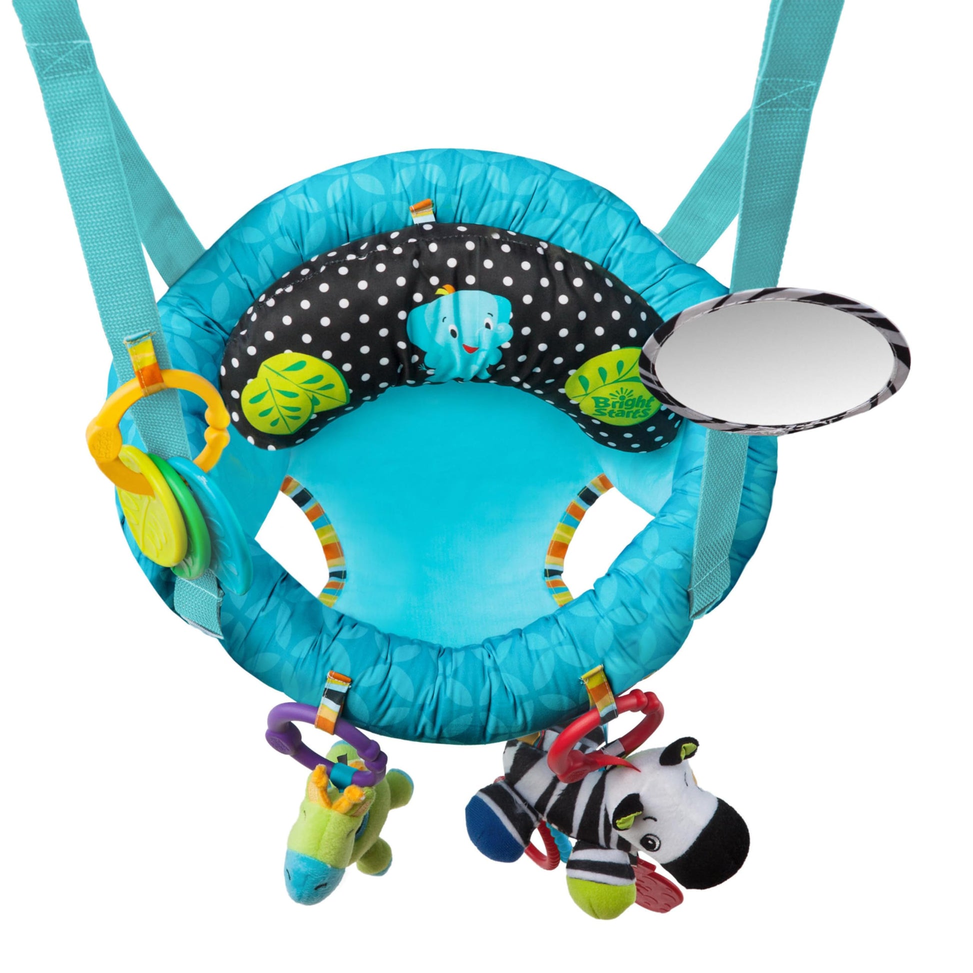 Bright Starts Bounce 'n Spring Deluxe Door Jumper for Baby with Adjustable Strap, 6 Months and Up