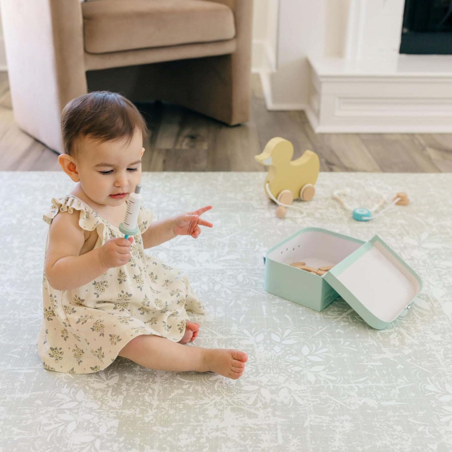 Baby Play Mats for Floor - Eden (6x6ft) - Premium EVA Foam Play Mat for Babies & Toddlers - Perfect