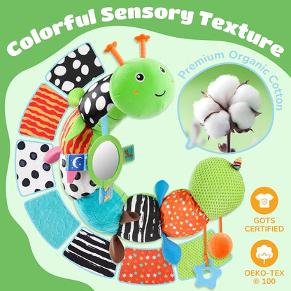 Baby Toys 6-12 Months Music Caterpillar Infant Toys Stuffed Animals 0-3-6 Months Tummy Time