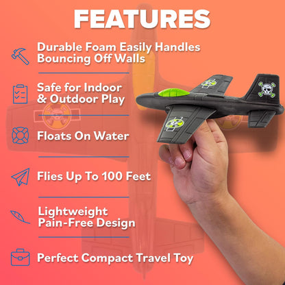 Easter Basket Stuffers For Boys: Sturdy & Durable EVA Foam Toy Airplane for Boys & Girls, 2025 Foam